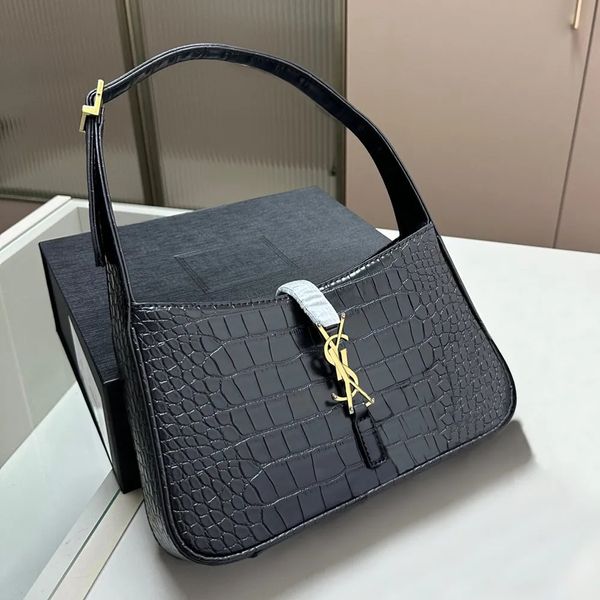 

Designer bag Luxury bag Homeless bag Shoulder bag Black women's bag Leather travel crocodile leather Stray fashion handbag, Yl-1