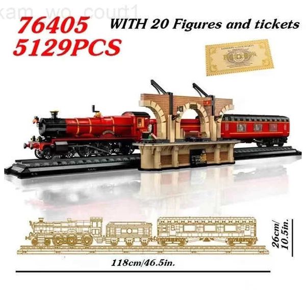 Collectors Edition 76405 5129PCS 118CM Hogiwartsed Express Train Building Set Bricks with Minifigis Toys For Adults Gift M251018