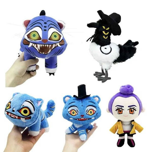 Kpop Demon Hunters Rumi Plush Cute Demon Hunter Saja Boys Plushie Cartoon TigerBird Stuffed Doll Soft Home Decor Toy Kids Gift