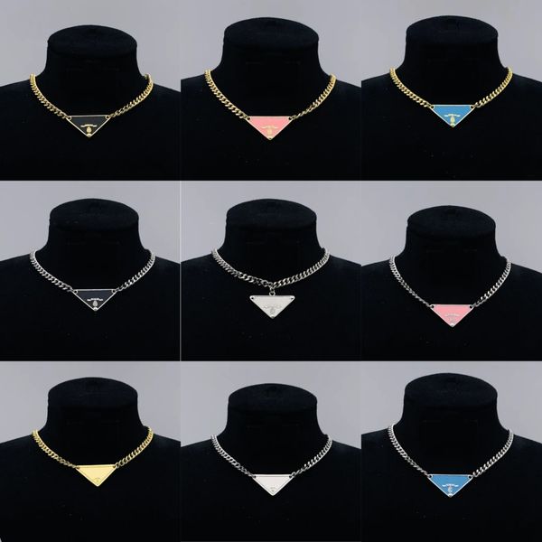

Classic Stainless Steel Jewellery Luxury Designer Men's Hip Hop Necklace Women's Inverted Triangle Necklace