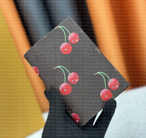 

Designer passport purse card holder wallets cardholder holder purses passport set bags clip pocket wallet pocket With Box and Dust bag, #9