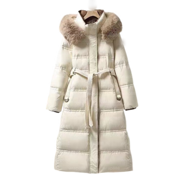 

Women's winter down jacket long puffer jacket designer parka famous brand women's hooded down coat white duck down outdoor windproof jacket warm top fashion, 44colour