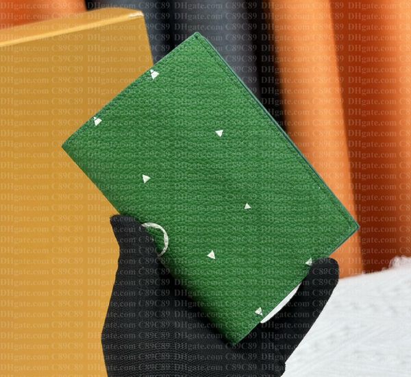 

Designer Passport Holders High Quality Multiple Wallet POCKET Leather Card Holders Green Wallets Money Purse Credit Short Clutch Bags Men and Women, #19 black embossed