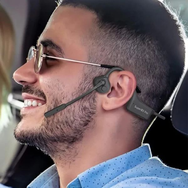 Wireless Bluetooth Headset Bone Conduction Earphones Fast Charge Sports Gaming Headphones with Dual CVC80 Noisecanceling Mic 251013