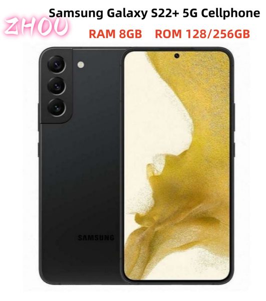 Refurbished Samsung Galaxy S22 Plus 5G S906U1 6.6" RAM 8GB ROM 128GB/256GB Snapdragon NFC Octa Core Original Unlocked Android Cellphone