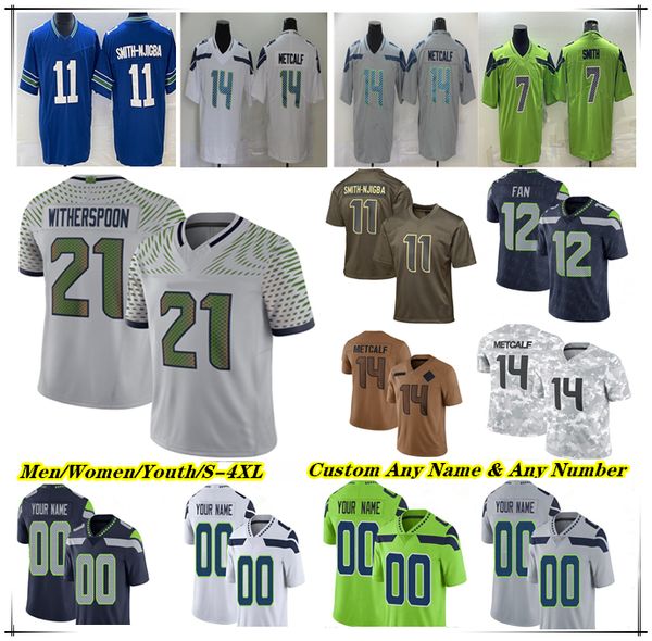 

Sam Darnold Jaxon Smith-Njigba Football Jersey Kenneth Walker III Zach Charbonnet Cooper Kupp Ernest Jones IV Coby Bryant Elijah Arroyo 12 Fan AJ Barner Tory Horton 4X, Men green style