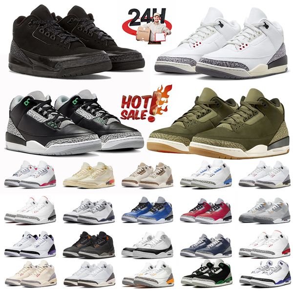 

Basketball Shoes Men Women 3s Black Cat Pine Green Cardinal Red Racer Blue Dark Iris Muslin Cool Grey Fragment Mens Outdoor Trainers Sneakers 36-47, Peach