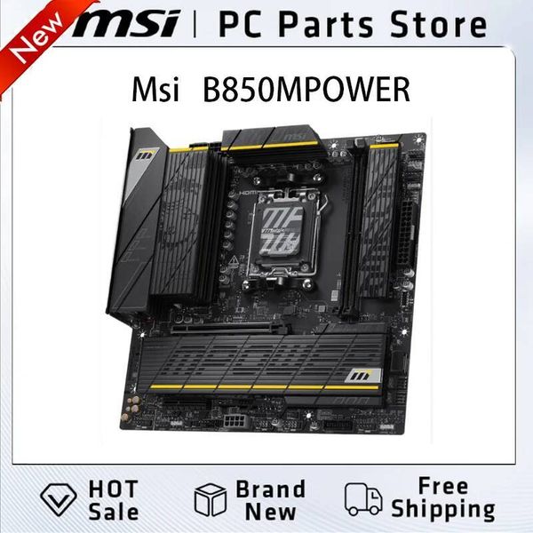 The MSI B850MPOWER motherboard newly launched can be paired with AMD Ryzen 7 9800X3D and R7 9700X