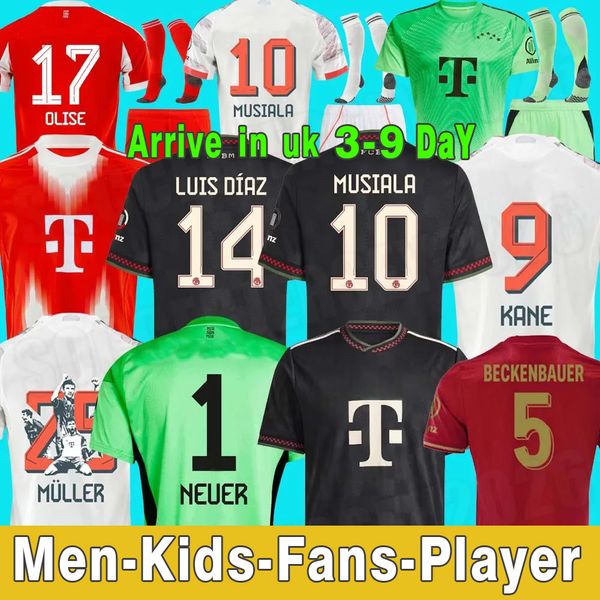 

25 26 soccer jersey MUSIALA 2025 2026 football shirt GNABRY camisa de futebol KIMMICH Kit Neuer KANE BayernS OLISE Munich 125-Year Anniversary Beckenbauer LUIS DIAZ, Green