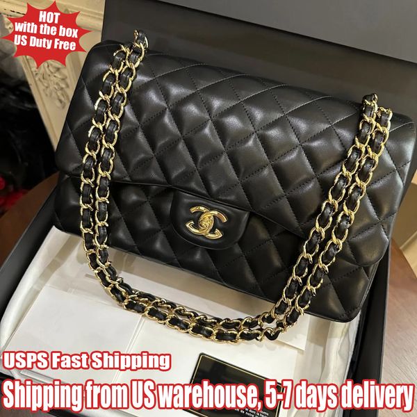 

Designer Bags Shoulder tote bag Crossbody High Quality Quality Caviar Style Litchi Leather Hardware Hardware Square Luxury Tote Bags, Gold