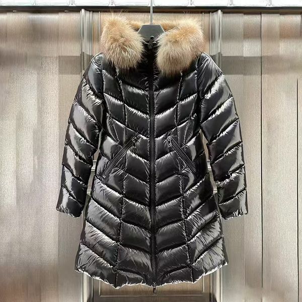 

monclecer jacket winter jacket pufferjacket womens designer womens puffer jacket Fashion Puffer Long Down Jacket Women Boedic Casual Winter Coats asian size 1-4, Color6