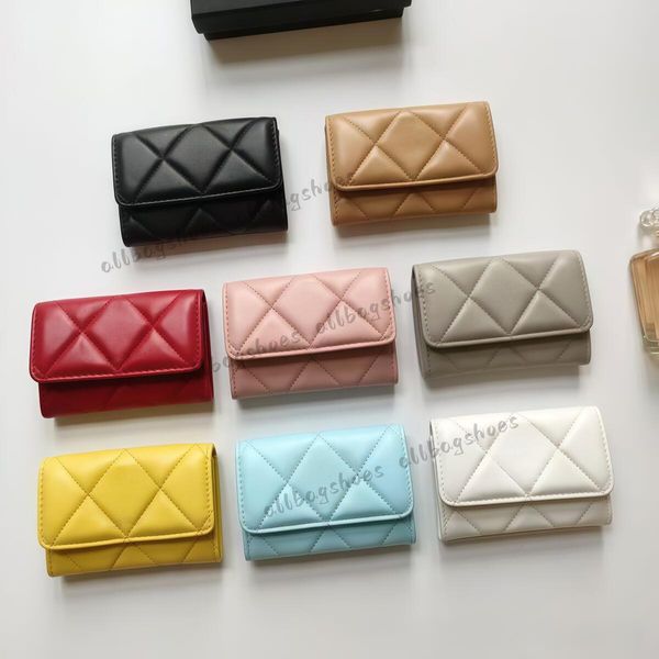 

Luxury designer Bag Women's Handbag Designer wallet Purses Cards Holder Coin Brand Purse sheepskin Flap Small Wallet new model with Original box