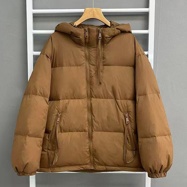 

Men's winter warm down jacket, outdoor casual top, couple's waterproof and windproof jacket, Beige
