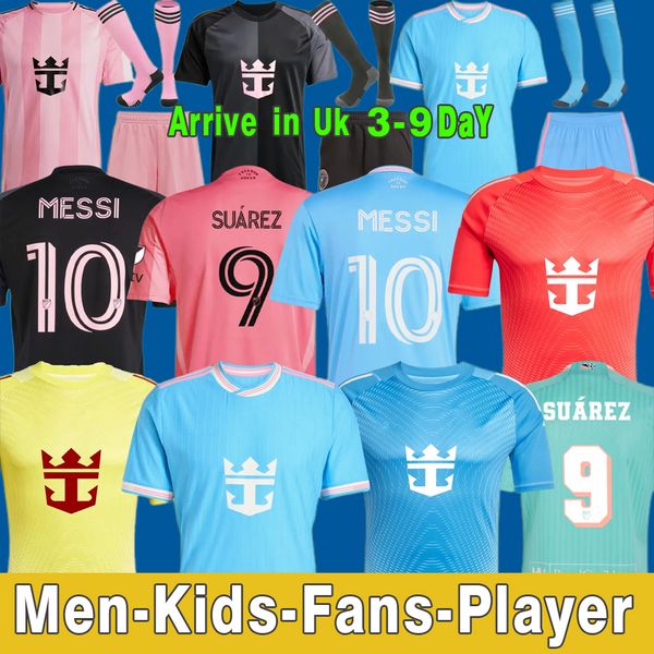 

25 26 InterS soccer Jerseys Fans Player player version MARADONA DI MARIA J. AAREZ Home Away FC Men Kids kit football Shirt InterS MiamiS shirt MESSIS SUAREZ 16-4XL, Purple