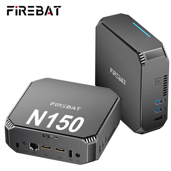 FIREBAT AK2 Mini PC Intel N150 CPU Computer Windows 11 Mini PC Gaming DDR4 16GB RAM 512GB SSD WIFI5 BT42 Desktop