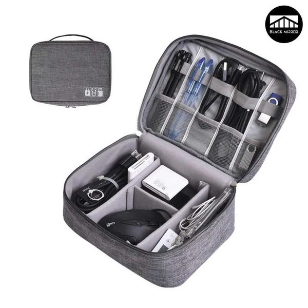 Large Capacity Electronics Accessories Travel Organizer Mouse Power Bank Cable AllinOne Portable Waterproof Storage Bag W251114