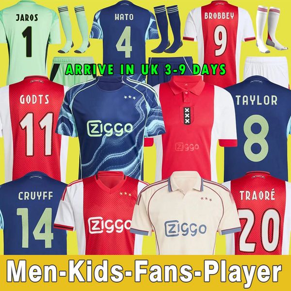 

25 26 125th Soccer Jerseys Kids Kit 2025 2026 Football Shirts AKPOM Co branded styles TAYLOR CRUYFF Bob Marley stone AjaOX Traore Godts Weghorst Klaassen, White