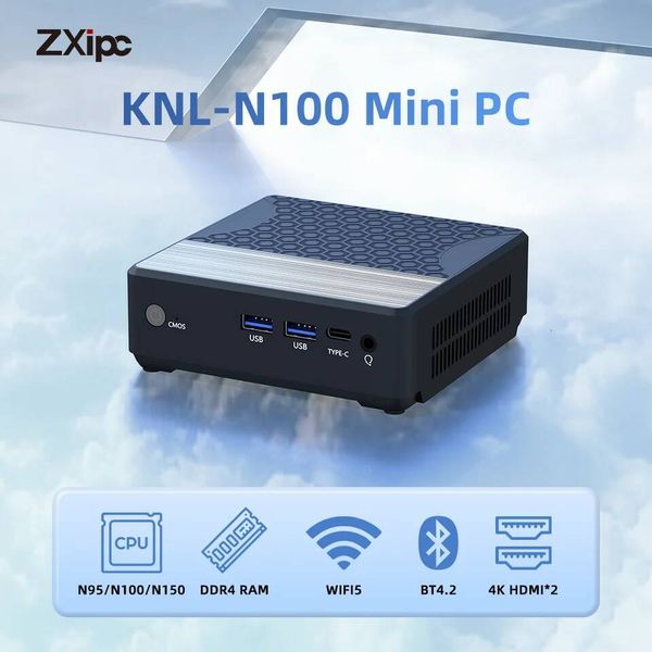 ZXIPC Alder Lake N150 N100 N95 Mini PC Windows 11 Pro WiFi5 BT42 DDR4 16GB RAM 512GB NVMe SSD RJ45 Desktop Office