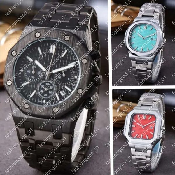 APWatchs audemares Watch pidgetly Offshore Swiss Movement 43mm Chronograph Watches Man Metal Band Luminous Water Resistant Designer Wristwatch Gifts
