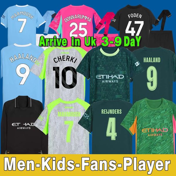 

MARMOUSH HAALAND CHERKI 25 26 SOCCER JERSEYS REIJNDERS FODEN SAVINHO MAN 2025 2026 RODRIGO GVARDIOL AIT-NOURI CITY KidSuper jersey football kit shirts men kids set, Purple