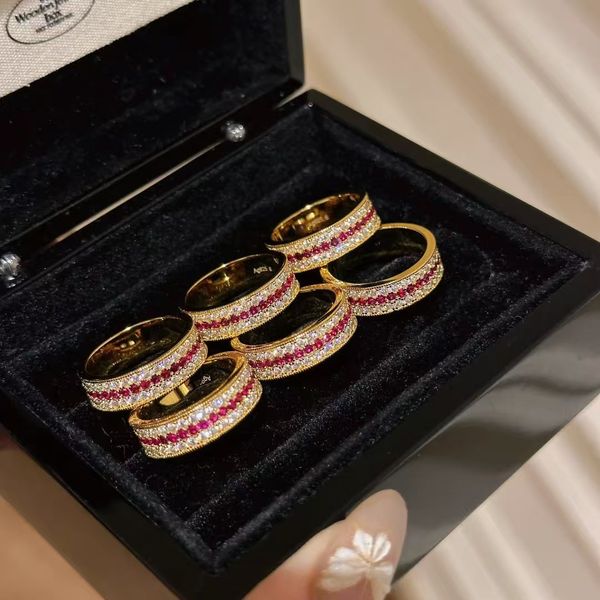 

Diamond Nail Diamond Pyramid Titanium Steel Ring European and American Personalized Couple Rings