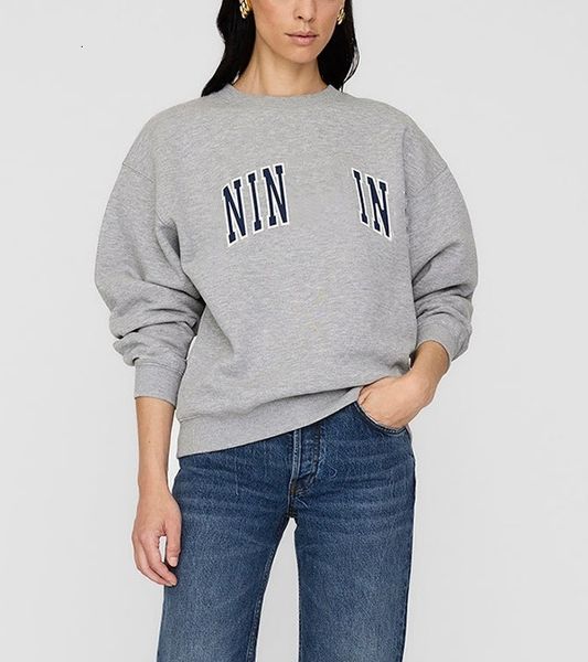 

Parke Sweatshirt Hoodies Womens Autumn Winter New Trendy Classic Letter Print Fleece Cotton Padded Bingada Luxury Designer Loose Pullover Hoodie Sweater Tops tn, Gray