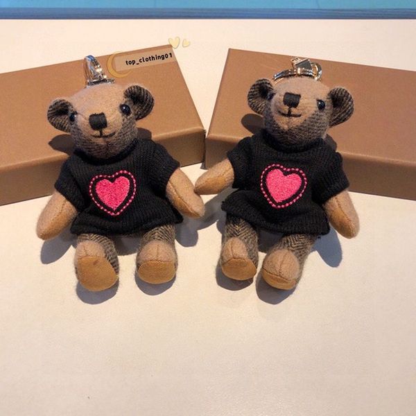 Teddy Bear Doll Charm Car Keychain Jewelry Bag Charm Plush Doll Keychain Cute Charms Designer Bear Backpack Charms C251202