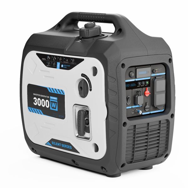 3000W Inverter Generator for Home, Gas Powered Portable Super Quiet Outdoor Generator RV Ready for Home Use, Emergency Backup, Outdoor Camping