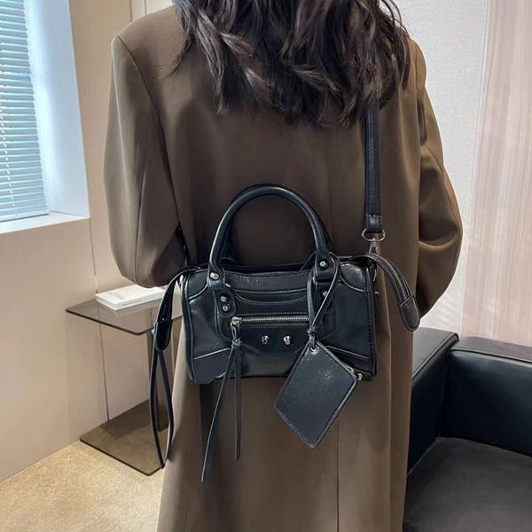 

Shoulder Bags for Women Luxury Handbags Sets Designer 2pcs/set Composite Bags Female Messenger Crossbody Bag FS060-3, Black