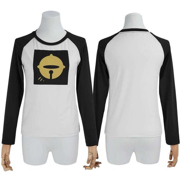 Chainsaw Anime Reze Cosplay Costume T-Shirt Halloween Christmas Convention Daily Wear Rose Net