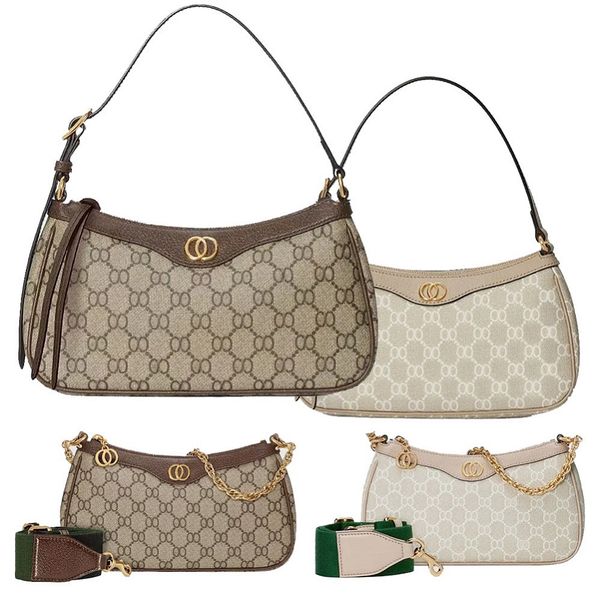 

designer bag OphidiaFashionable leather chain, fashionable high-end shoulder bag, classic letter wallet, women's armpit bag, mini multi-color handbag, Gu-22-16cm