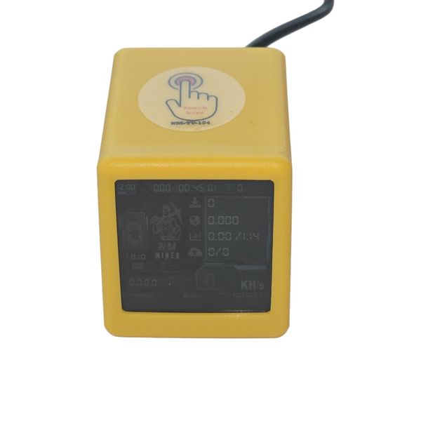 Stellapex NerdMiner TV Bitcoin Solo Miner 1060 KH/s Portable ESP32 1.54" Display 5W WiFi/BLE Crypto Mining Lottery Machine