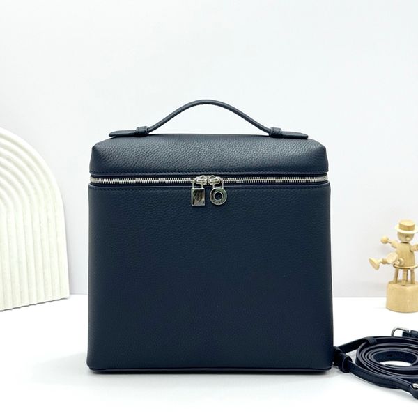 

Luxury backpack designer bag luxury bags Top-grain Leather Lock Square Box Bag, Multi-color Optional Backpack, High-end Versatile Women's Bag Refined Minimalism
