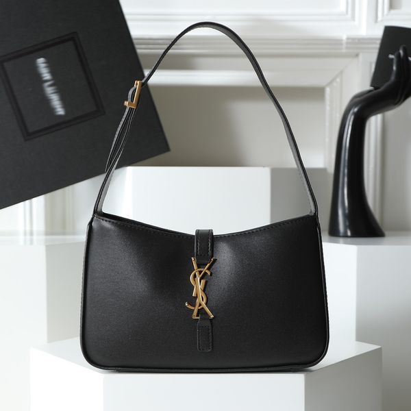 

Designer bag Women Luxury Lauznet bag shoulder bag black gold bag for women leather homeless bag travel Alligator Hobo, #2-24.5cm*16cm*6cm