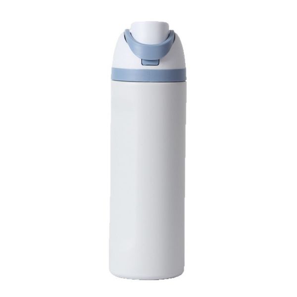 24oz Large Capacity Tumblers Stainless Steel Insulated Outdoor Sport Bottle Bounce Portable Handheld Water Thermos Cup BPA-Free Great for Travel