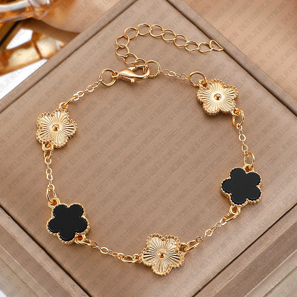 

Designer Bracelet for Women Gold Flower Bracelets Shell Bangle Classic Bangles Luxury Jewlery Designer for Women Elegant Sophisticated Timeless Gift