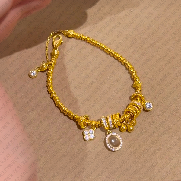 

Designer Bracelet for Women Chinese Style Gold Bracelets Floral Bangle Glass Bangles Luxury Jewlery Designer for Women Elegant Oriental Gift