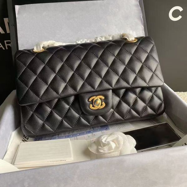 

Designer bag Luxury bag Caviar single-shoulder bags Crossbody bag Fashionable single-shoulder crossbody bag High-quality Chanel style Diamond grid handbag Toto bag, Cf-17 26cm caviar