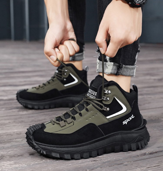 

Men's Large-Size British-Style Shoes | Anti-Slip, Wear-Resistant | 4-Season Korean-Style Lightweight Dad Sneakers | Outdoor Hiking & Casual Trendy Footwear