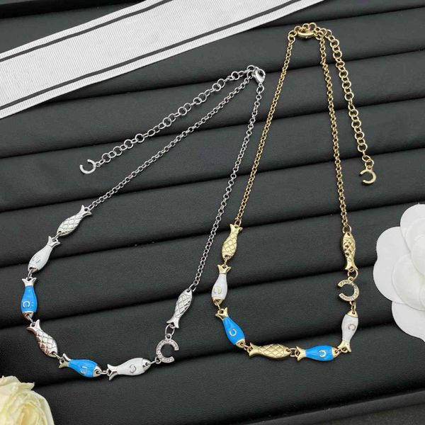 

Luxury Necklace Women Designer Pendant Choker Brass Gold Plated High Quality Chain Necklace Wedding Party Jewelry