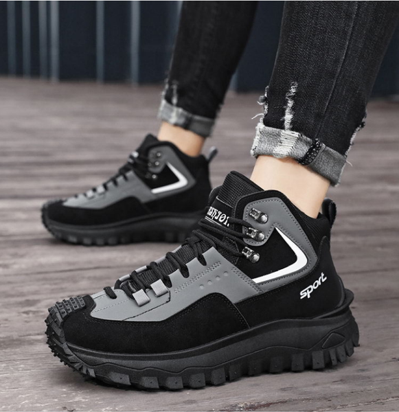 

British-Style Men's Large-Size Versatile Shoes | Lightweight, Anti-Slip, Wear-Resistant | 4-Season Korean Dad Sneakers | Outdoor Hiking & Casual Styles