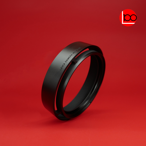 Leica Q3 Round Lens Hood Black CNC Aluminum Lightweight Anti Flare Lens Protector Compatible with Leica Q2 Q3 Q3-43 Cameras