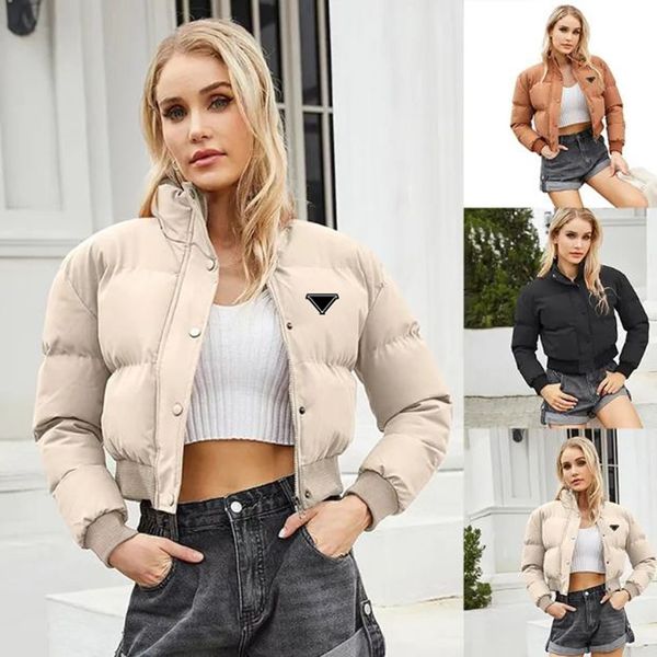 

Puffer Down Women jacket designer woman winter Jacket Coat With Classic Letter Large Pocket Jackets trench coat, Black