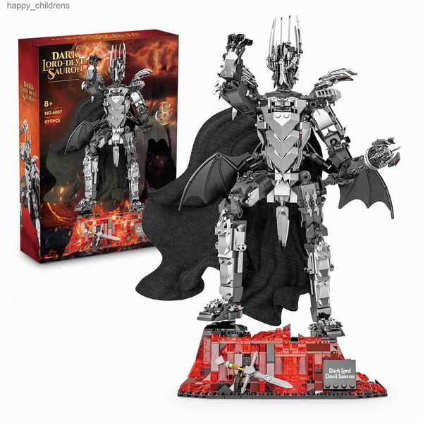 879PCS Dark Lord Sauron Mech Building Set Ideas Demon Building Blocks Model Adults Collection Toys Gift for Boys Girls Film Fans T251029