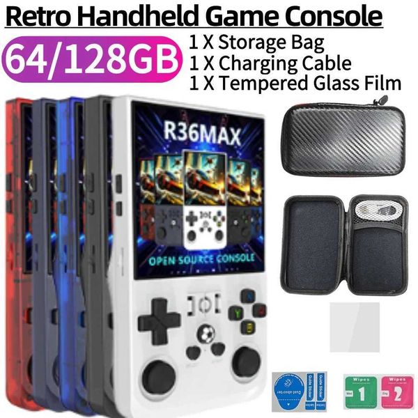 R36MAX Portable Hand Held Video Player Open Source Linux System 40in HD IPS Sn 4000mAh Battery Builtin 1800022000 Games C251029