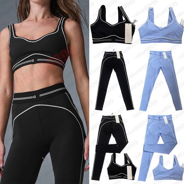 

Yoga women designer sports bra camisole naked feel wear outdoor fitness quick dry yoga pants yoga wear set gym women flared leggings pilates set, P11