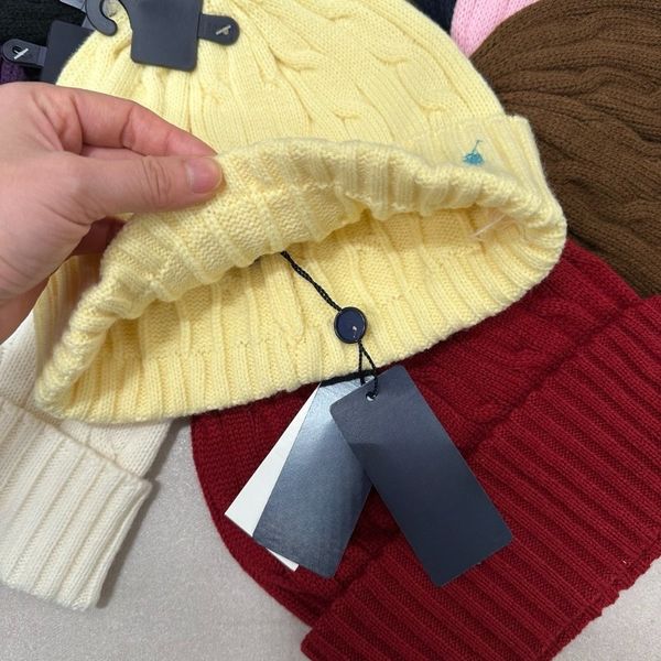 

Designer Beanie Hats Men Knitting Warm Winter Beanies Brand Knitted Cap High Quality Wool Hat 10 Color Unisex Men Women Bonnet Men's Outdoor Ski Hat Couple Gift, #9