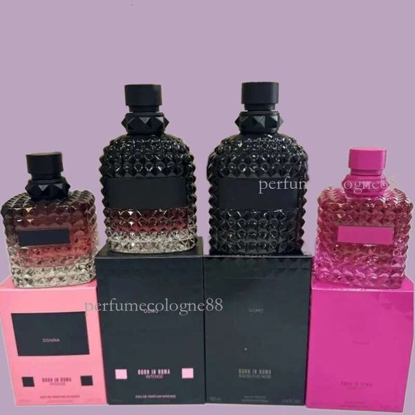 

cologne 2 designer perfume fragrance Born In Roma Donna Women 3.4 oz 100ml Cologne Long lasting Floral Notes Green Stravaganza Men Perfume Spray NEW