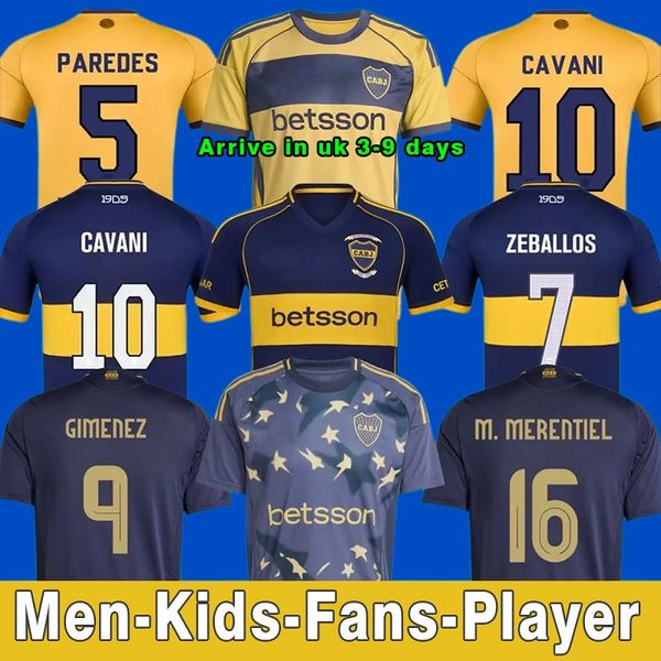 

25 26 CAVANI Boca Juniors Third Soccer Jerseys Player Fans 2025 2026 MARADONA BENEDETTO MARCOS ROJO CARLITOS TEVEZ BARCO MEDINA LANGONI football men kids shirt, 25 26 third kids+patch