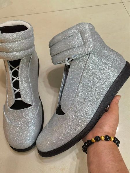 

Designer Luxury Brand Chentel Male Comfortable Loafers Casual Party Shoes Men Lace-Up Sneakers Red Black Color Flats Bottom For women Boots, A17